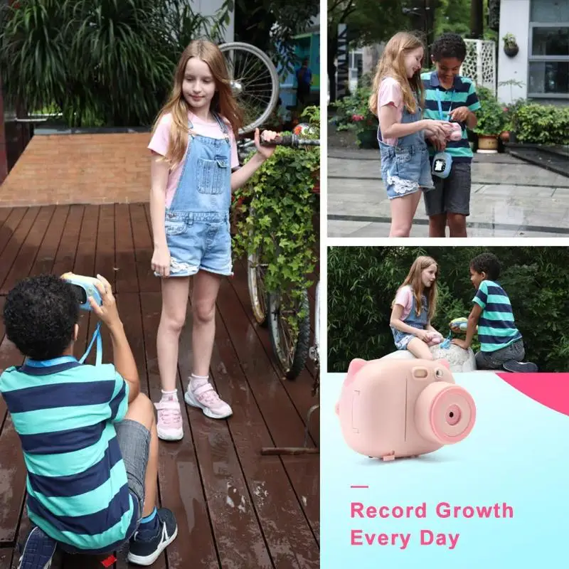 P02 WiFi 1080P Детская Цифровая камера 8MP DIY фото печать видео регистратор видеокамера детская Мини Милая мгновенная печать камера подарок