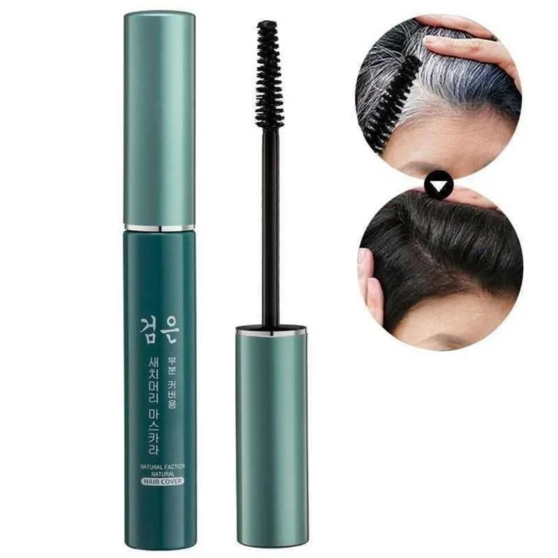 Hair Color Dye Temporary Hair Color Brush DIY Hair Color Wax Mascara Dye Cream One-time White Grey Cover Up