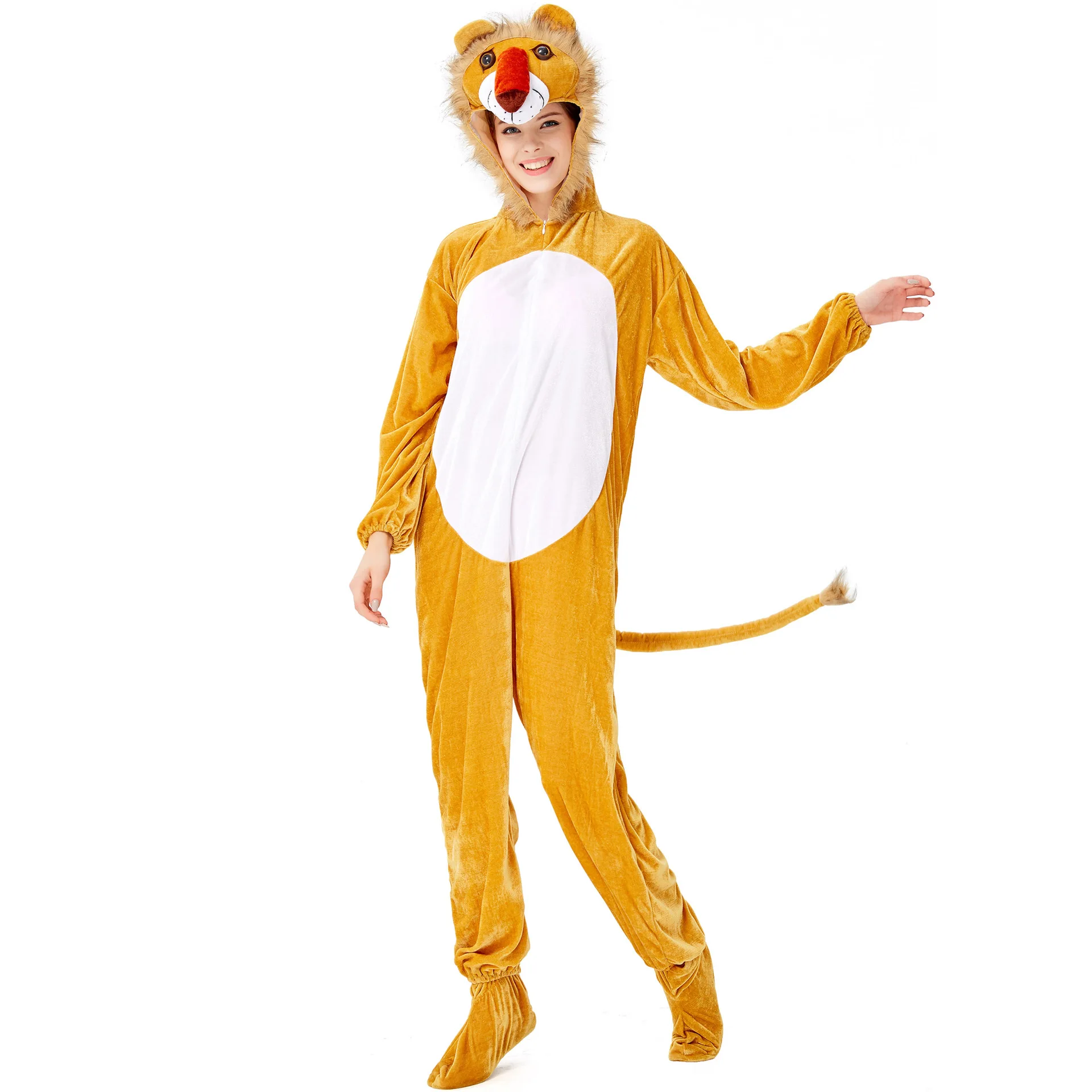 

M-L Halloween Playful One-piece Cartoon Animal Skunk Clothing Adult Makeup Ball Garment
