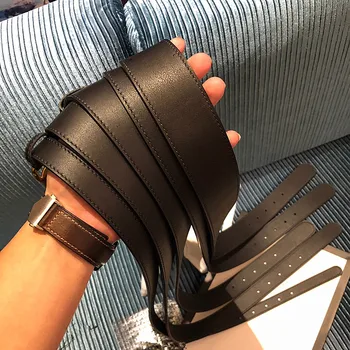 

G-x1-55896 Trend Soild Belts Women High quality Belts 2020 Fahsion Long belt Trend Lady's All-matched Fashion Letter Belt