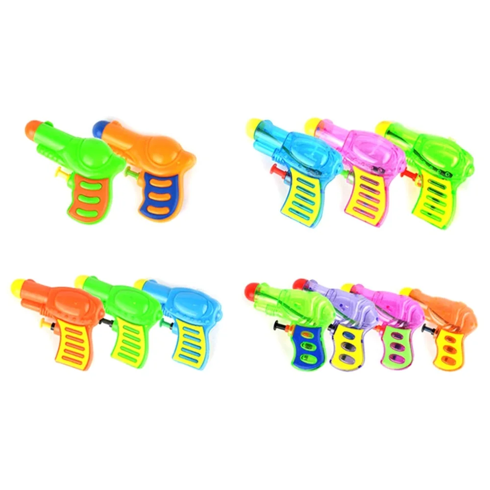 Pistolas de agua de playa para niños, juguetes de pistolas de agua para jugar en el agua, minijuego divertido para la playa, tipo aleatorio y Color, 10 Uds.