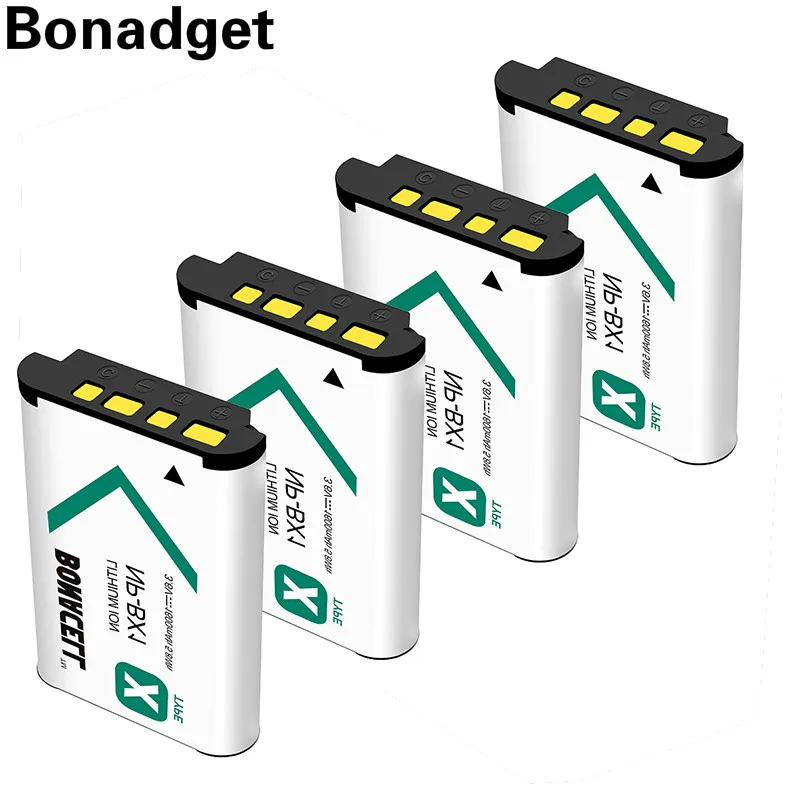 Bonadget 1600 мА-ч для sony NP-BX1 NP BX1 npbx1 Батарея детали Cyber-Shot DSC-RX100 HX300 WX300 HDR-AS100V HDR-AS30V HDR-AS100VR |