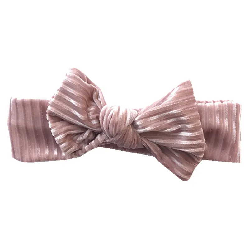 baby girls 5inch bow headband cute bow velvet strip turban Head Wraps Kids Top Knot Hairband Hair Accessories