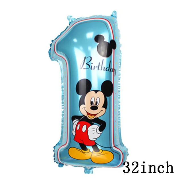 112cm Giant Mickey Minnie Mouse Balloon Cartoon Foil Birthday Party Balloon Kids Birthday Party Decorations Classic Toys Gift - Цвет: Белый