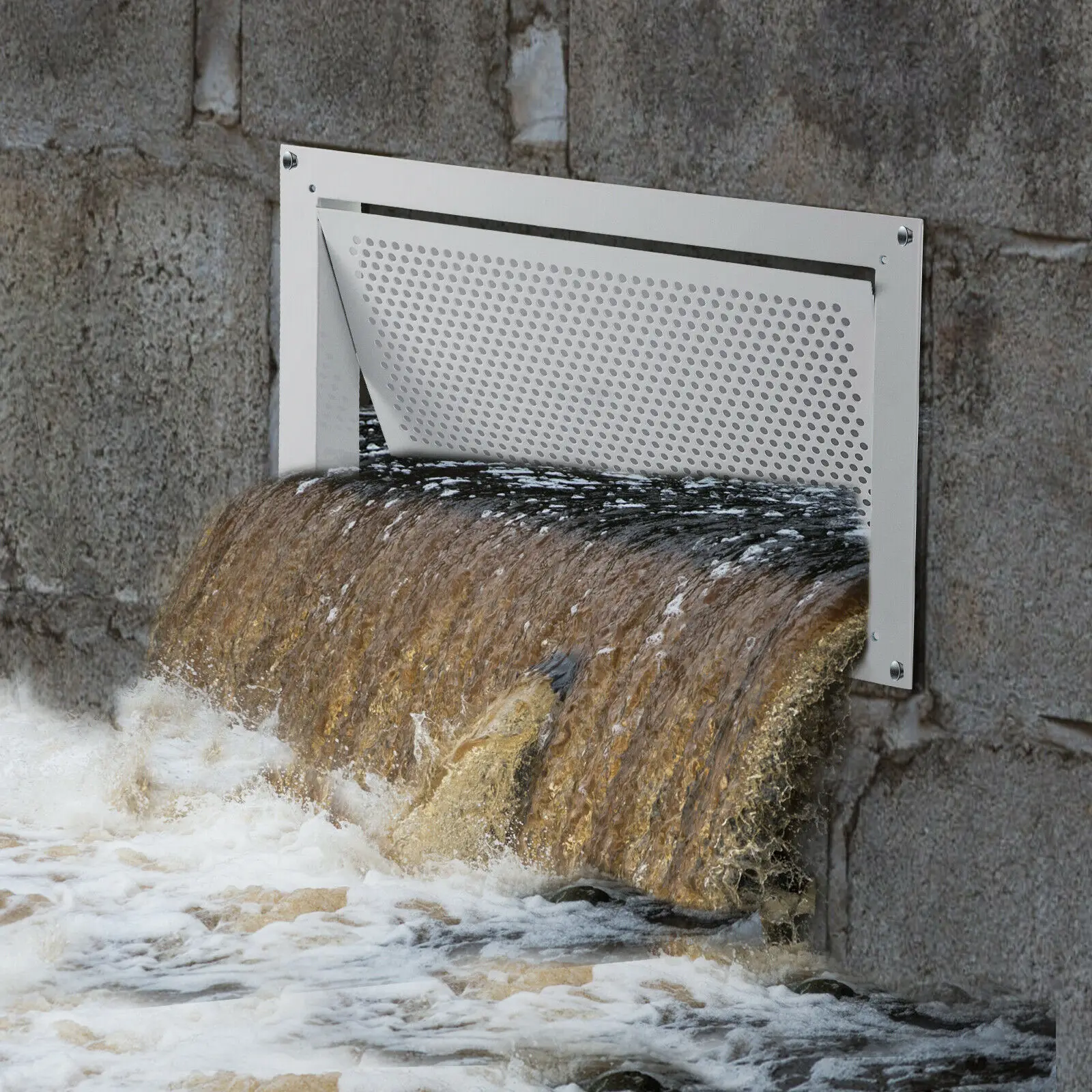 VEVOR 8 Height x 16 Width Crawl Space Flood Vent Ventilator Wall Mounted  Zinc Coated Steel Detachable for Reducing Flood Risk - AliExpress