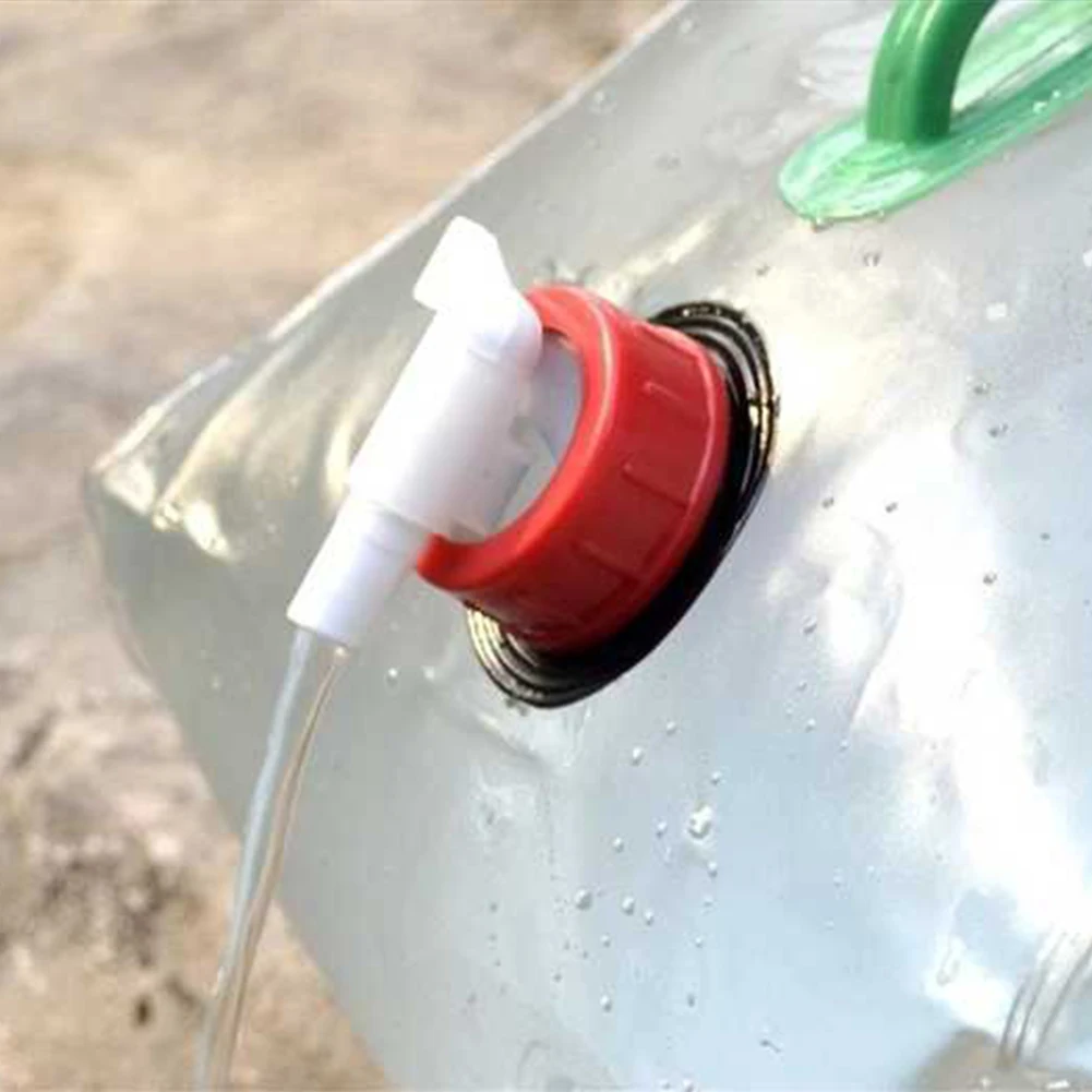 Портативный контейнер для воды капельного дома открытый прозрачный мешок ПВХ складной мешок Пешие прогулки Кемпинг 10L