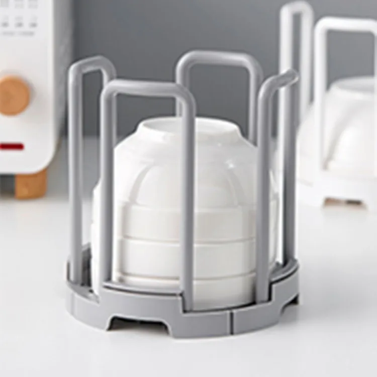 

Kitchen Dish Rack Circle-Water Draining Cup Holder Dish Rack Retractable Deconstructable Free Combination Storage Dish Rack