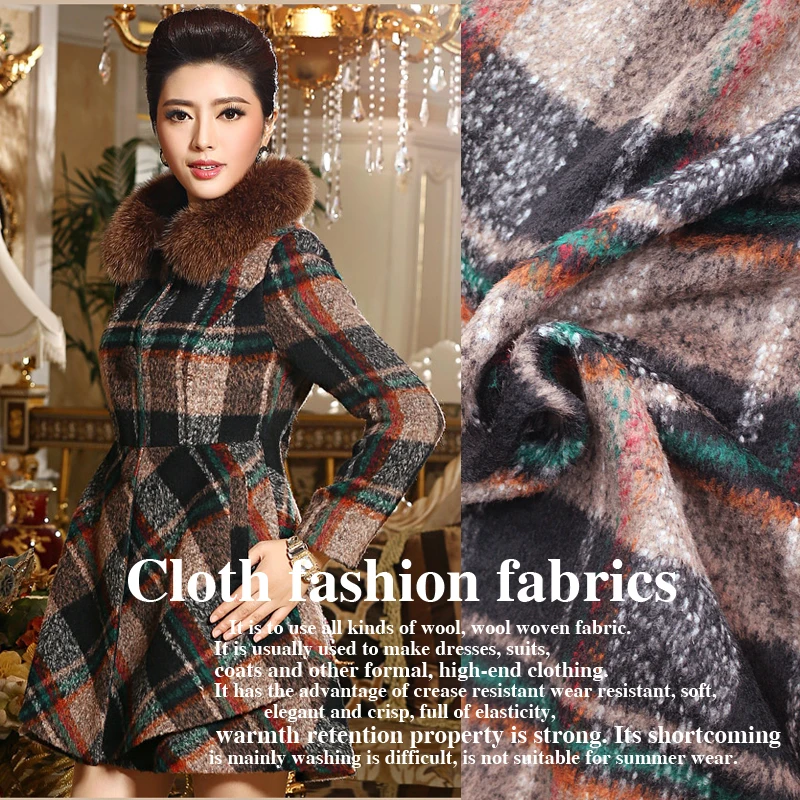 18 видов модной цветной толстой шерстяной ткани ткань из шерсти и кашемира для пальто одежда ветрозащитная ткань Швейные аксессуары