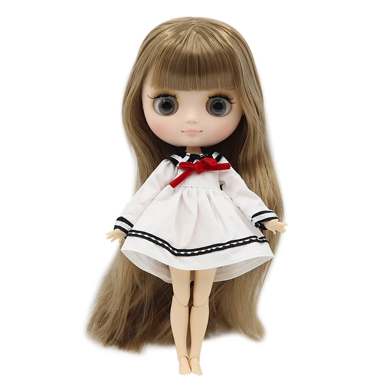 Средний Blyth 1/8 кукла, матовое/гладкое лицо, 20 Объединенный корпус, короткие/длинные волосы, кудрявые/прямые волосы, 20 см Обнаженная кукла