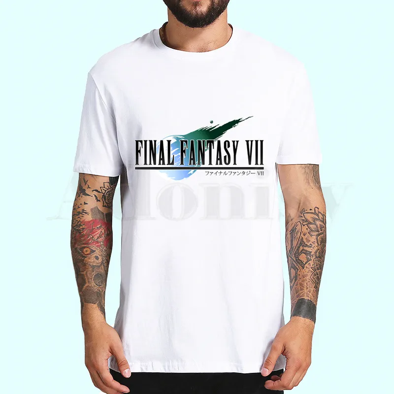 U Final Fantasy, мужская повседневная футболка с принтом, высокомодная Мужская футболка с коротким рукавом, Мужская футболка, футболка - Цвет: U