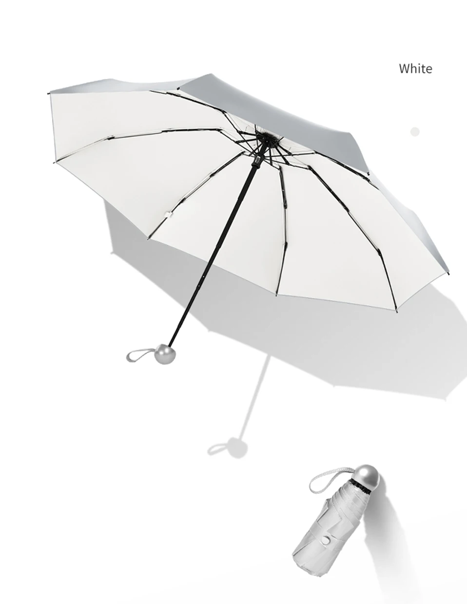 8 Bones Pocket Mini Umbrella Anti UV Paraguas Sun Umbrella Rain Windproof Light Folding Portable Umbrellas for Women Children (14)