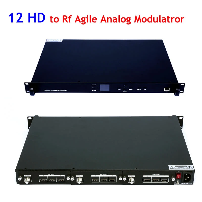 Hd To Rf Modulator 1u Rock Dtv Headend Processorplatform 12 Hd Inputs