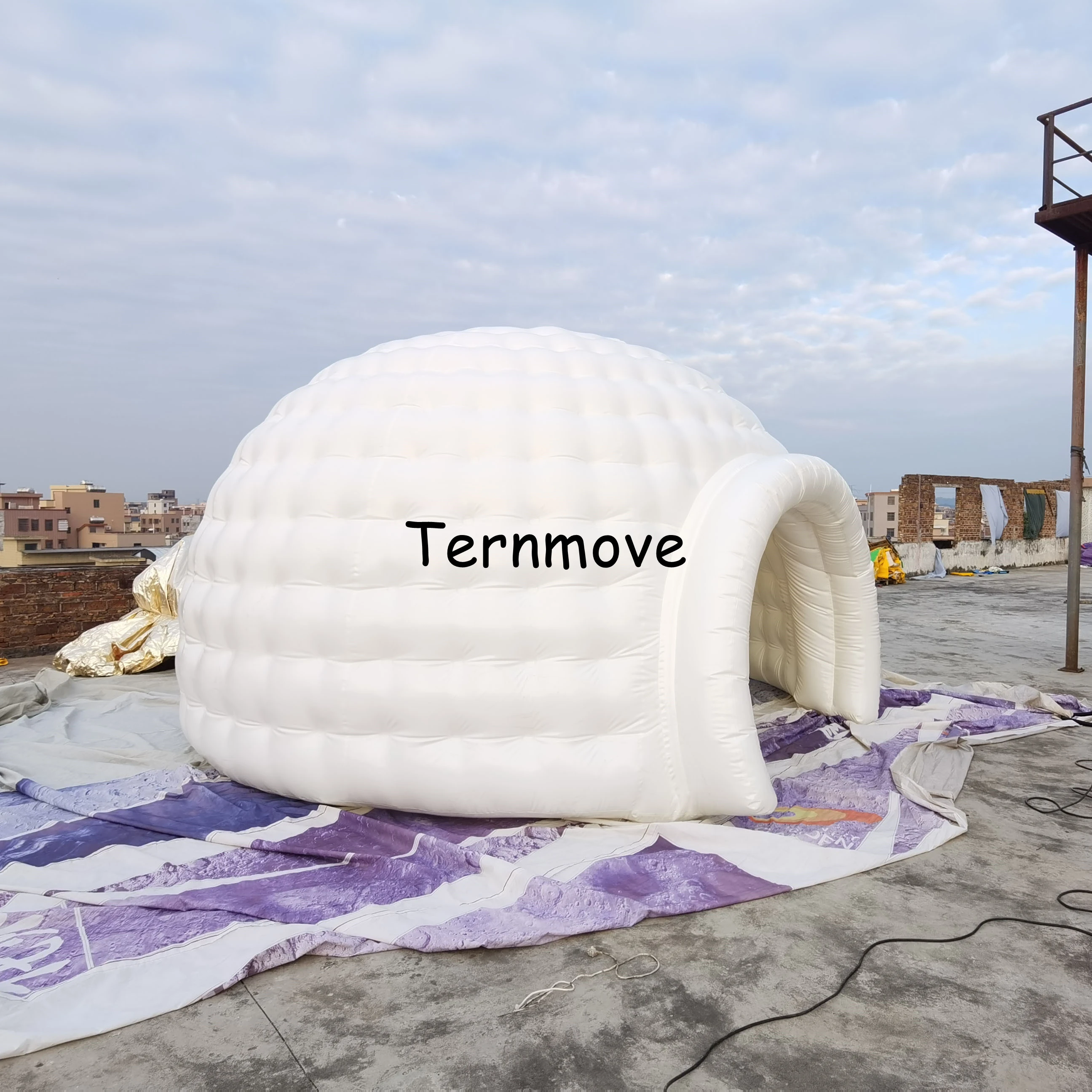 Smeren attribuut Literaire kunsten Free delivery air supported inflatable dome luna tent white blow up igloo  tent exhibition hall for wedding/ party|Inflatable Bouncers| - AliExpress