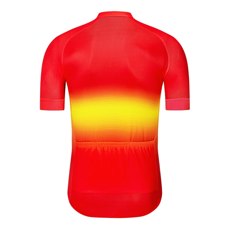 Мужская велосипедная майка Xvertex Team с коротким рукавом, одежда для верховой езды, Майо ciclismo, красная и желтая рубашка с китайским флагом, стильный дизайн