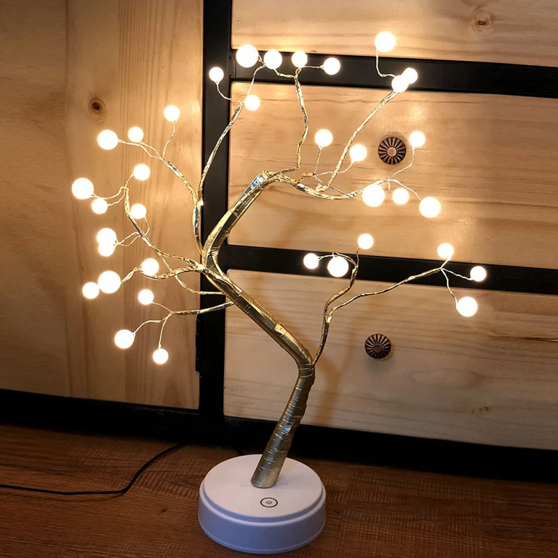36leds Настольный бонсай дерево светильник белые ветви Гипсофила светильник s домашний вечерние свадебные внутренней отделки