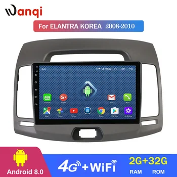 

4G Lte All Netcom 9 inch Android 8.0 CAR gps Navigation Radio For Hyundai Elantra Avante 2008-2010 Car DVD Player