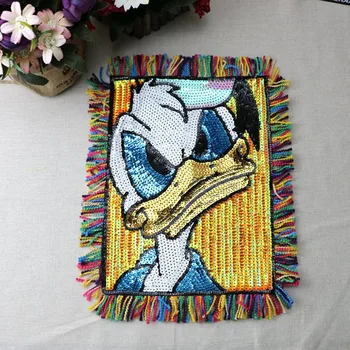 

Sew on Clothes Patches Fashion Embroidery Sequins Tang Old Duck Badges T-shirt Down Jacket Personality Beautify Patches DIY