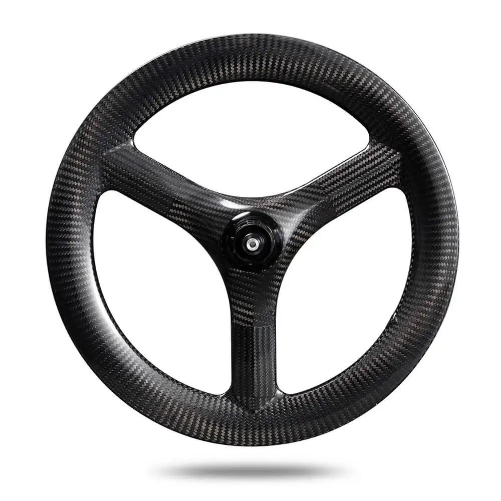 one pair 16inch 349 40mm 23mm Carbon 3 spoke tri spoke wheelset for kid balance bicycle folding bike fhon bike 3sixty Brompton