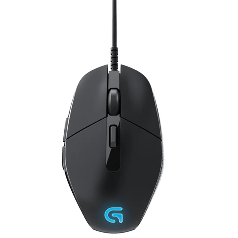 Logitech G302 Проводная игровая мышь USB 4000 Точек на дюйм 6 клавиш программируемый оптическая мышь для компьютерных игр - Цвет: black