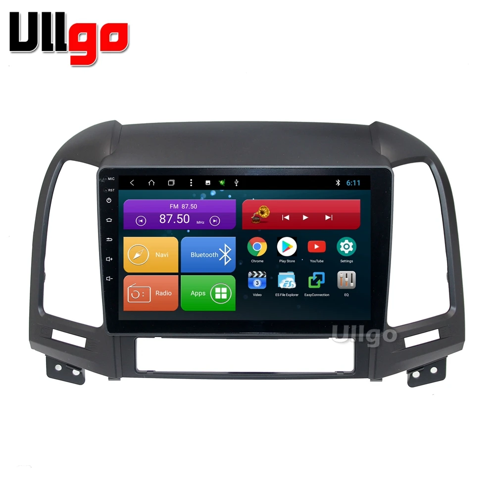 9 МКП Восьмиядерный Android автомобильный головный блок для Hyundai Santa Fe 2006 2012 Авторадио