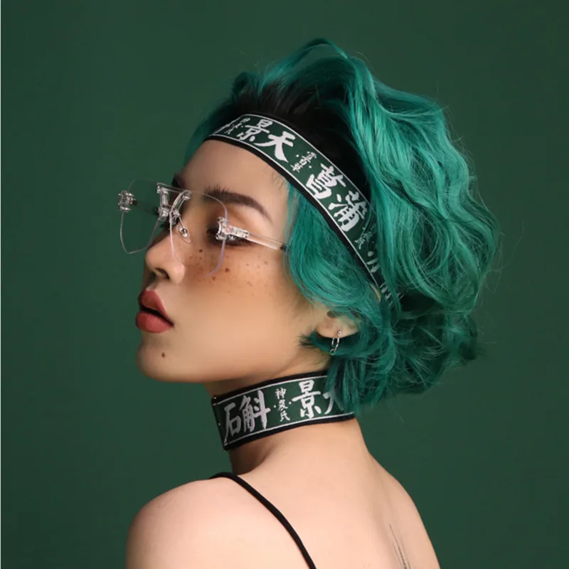 Y Demo Harajuku Chinese Adjustable Choker Women Elastic Retro Couple Torques Accessory