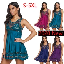 Женский купальник, сексуальный танкини, два предмета, купальник для женщин,, Ретро стиль, танкини, пуш-ап, женское бикини, женское пляжное платье, 5XL