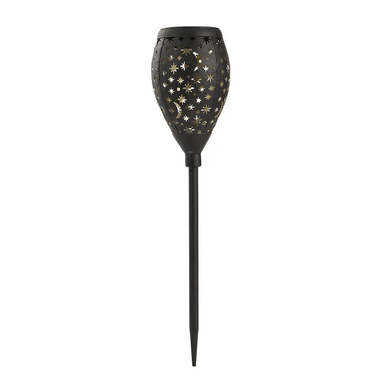 

Grounding Landscape Solar Lamps Lighting Solar Powered LED Lamp Outdoor Garden Lawn Patio Hollow Star Moon Light