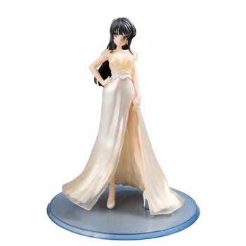 

23cm Anime Rascal Does Not Dream Sakurajima Mai Wedding Dress Ver. 1/6 Sexy Girl PVC Action Figure Model Brinquedos Toys Gift