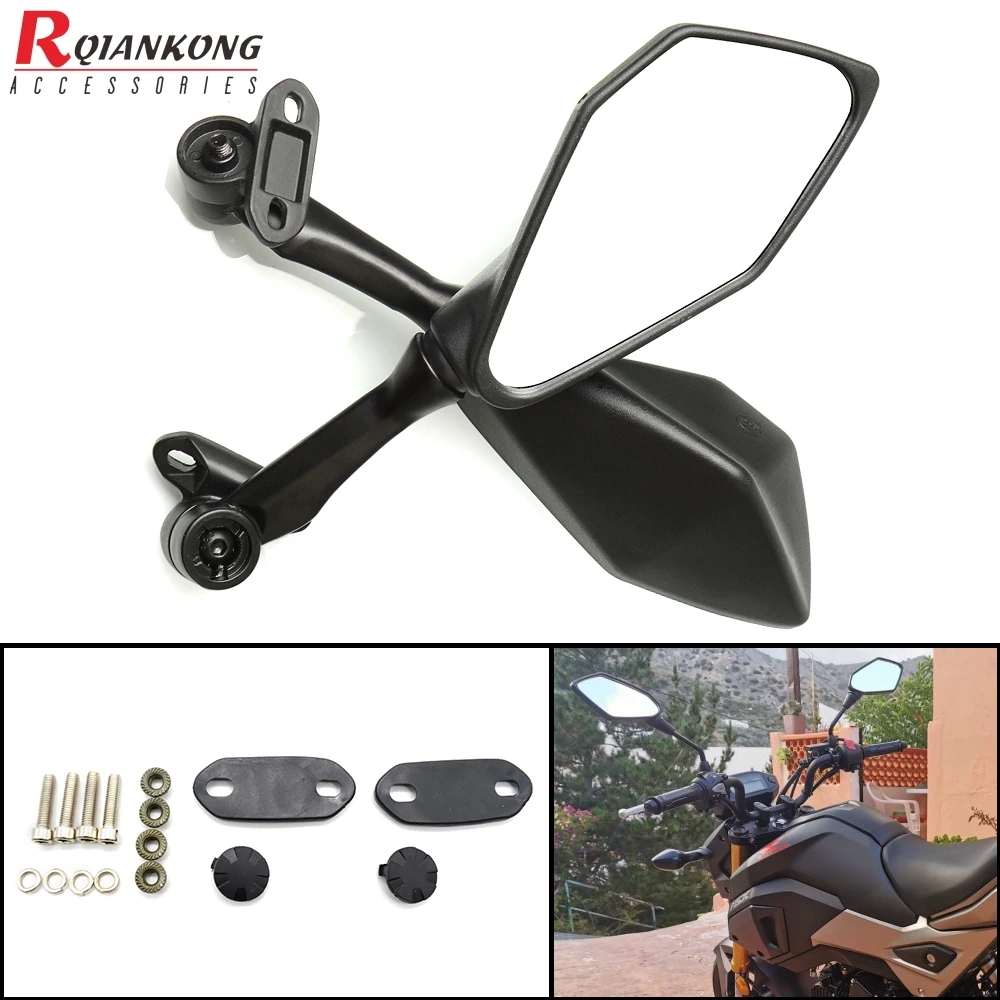 

Universal Motorcycle CNC Aluminium Backup Rearview Mirror accessories mirror For Honda CBR500R CB500F CB500X 2013 2014 2015 2019