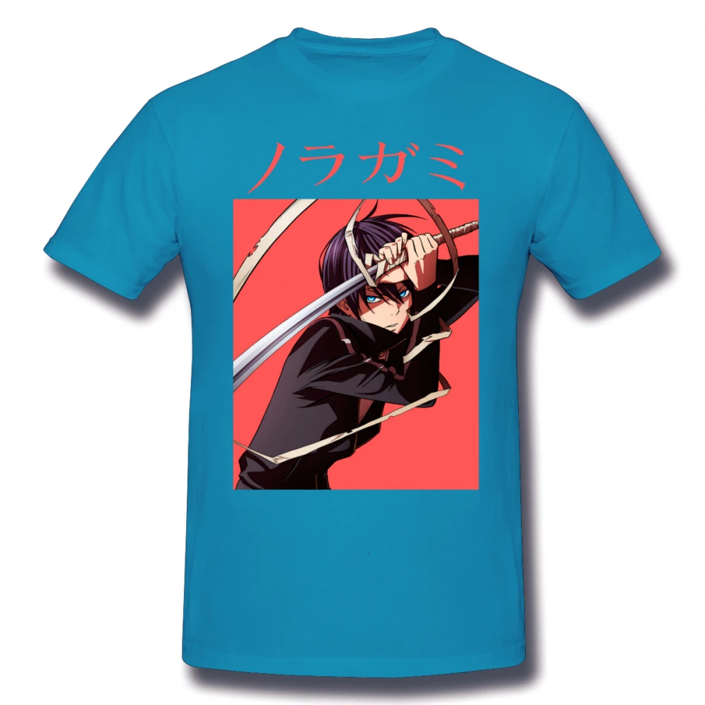 Midnite Star Noragami yato Футболка мужская футболка с коротким рукавом красивая футболка с рукавом Уличная хлопковая футболка - Цвет: Babyblue