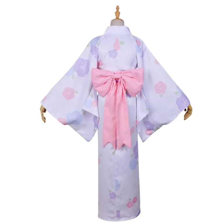 Аниме Re Life in a different world от zero Yukata ver Rem, сексуальное японское платье для девочек, кимоно, карнавальный костюм, одежда для волос