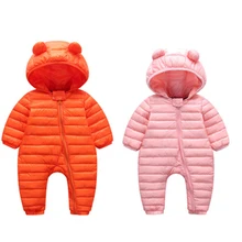 Winter Baby Cartoon Hooded Outerwear Newborns Cute Animal Warm Overalls Snowsuit Romper For Toddlers Fashion Outfit Down Jackets