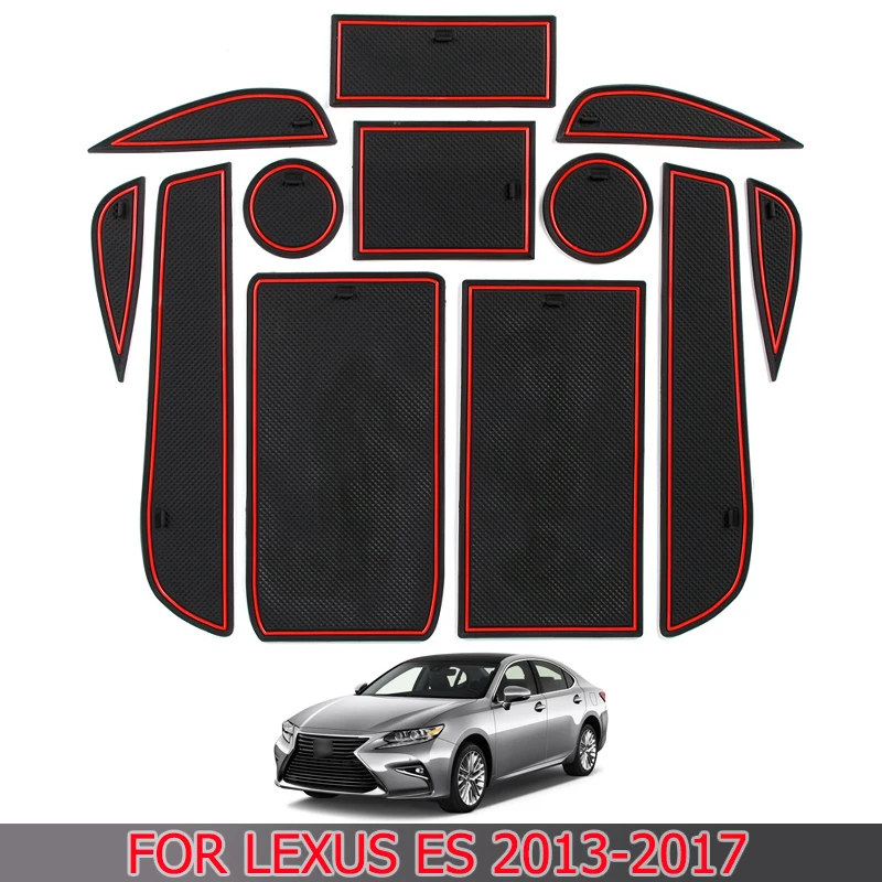 Для Lexus ES 2013 2017 Салонные подложки водой подстаканник коврик для салона автомобиля Нескользящая ткань с