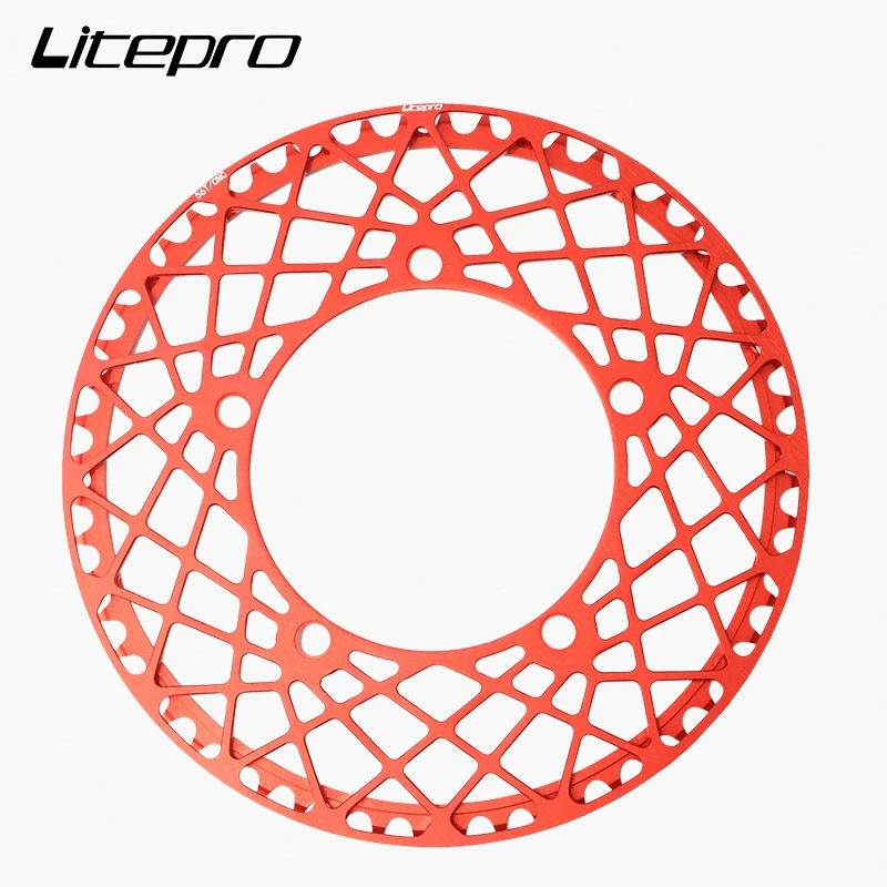 LITEPRO алюминиевый сплав звездочка BCD 130 мм складной велосипед 53/56/58T звездочки