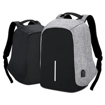 

USB charging backpack male and female students bag outdoor fashion waterproof computer bag notebook backpack 15.6 inch