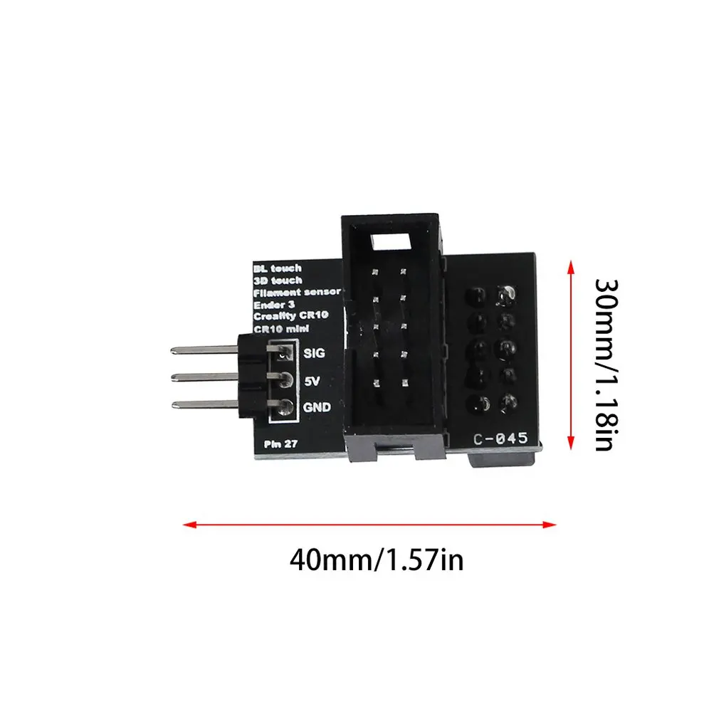 3d принтер аксессуары Creality Cr-10/Ender 3 Pin 27 доска для сенсорного 3d сенсорный адаптер пластина Прочный Зеленый