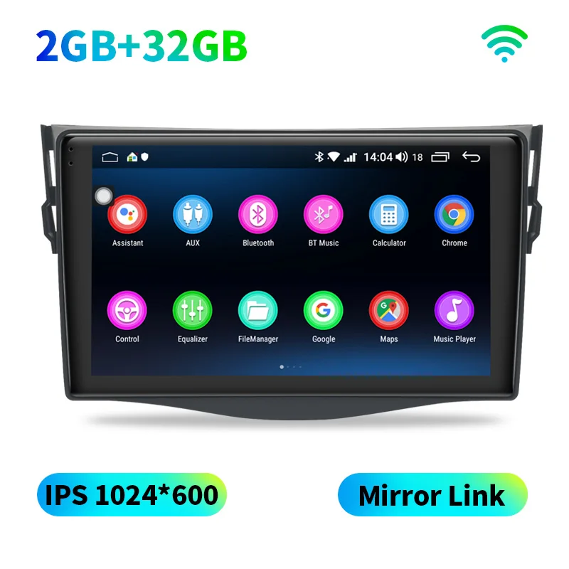 2GB DSP Carplay " Android 8,1 автомобильный стерео Мультимедийный радио плеер для Toyota RAV4 2006-2012 gps SPDIF сабвуфер 4G SIM карта WiFi DVR - Цвет: 2GB