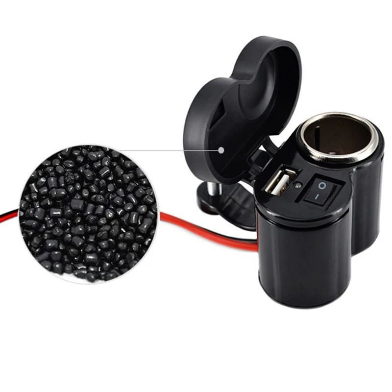 12V автомобиль мотоцикл велосипед Водонепроницаемый прикуриватель USB Мощность разъем зарядки