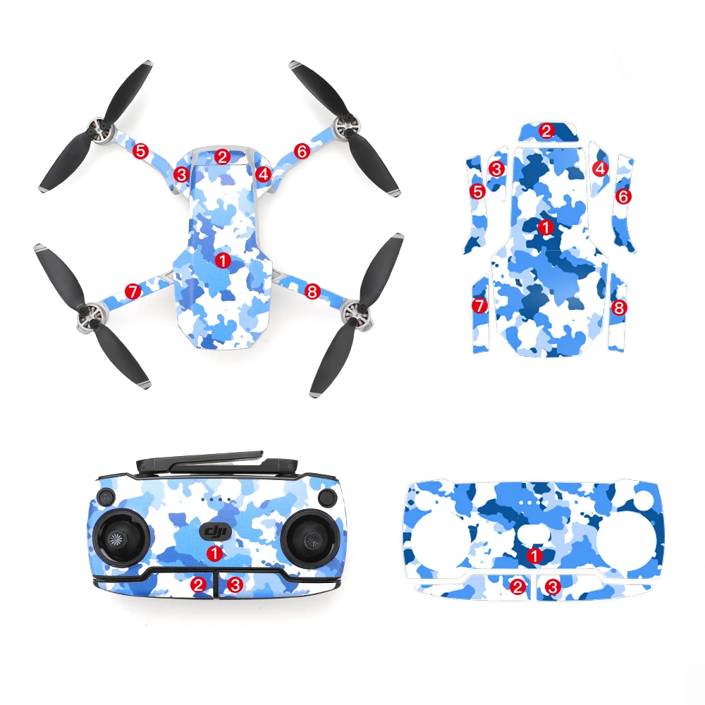 Mavic Mini защитная пленка ПВХ наклейки водонепроницаемые царапинам Наклейки полное покрытие кожи для DJI Mavic Mini Drone аксессуары