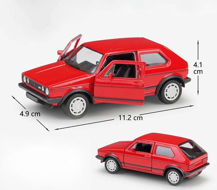 WELLY литой 1:36 Масштаб VW Golf I GTI Similator игрушечный автомобиль модель автомобиля оттягивающийся Металлический Игрушечный Автомобиль для детей Коллекция подарков