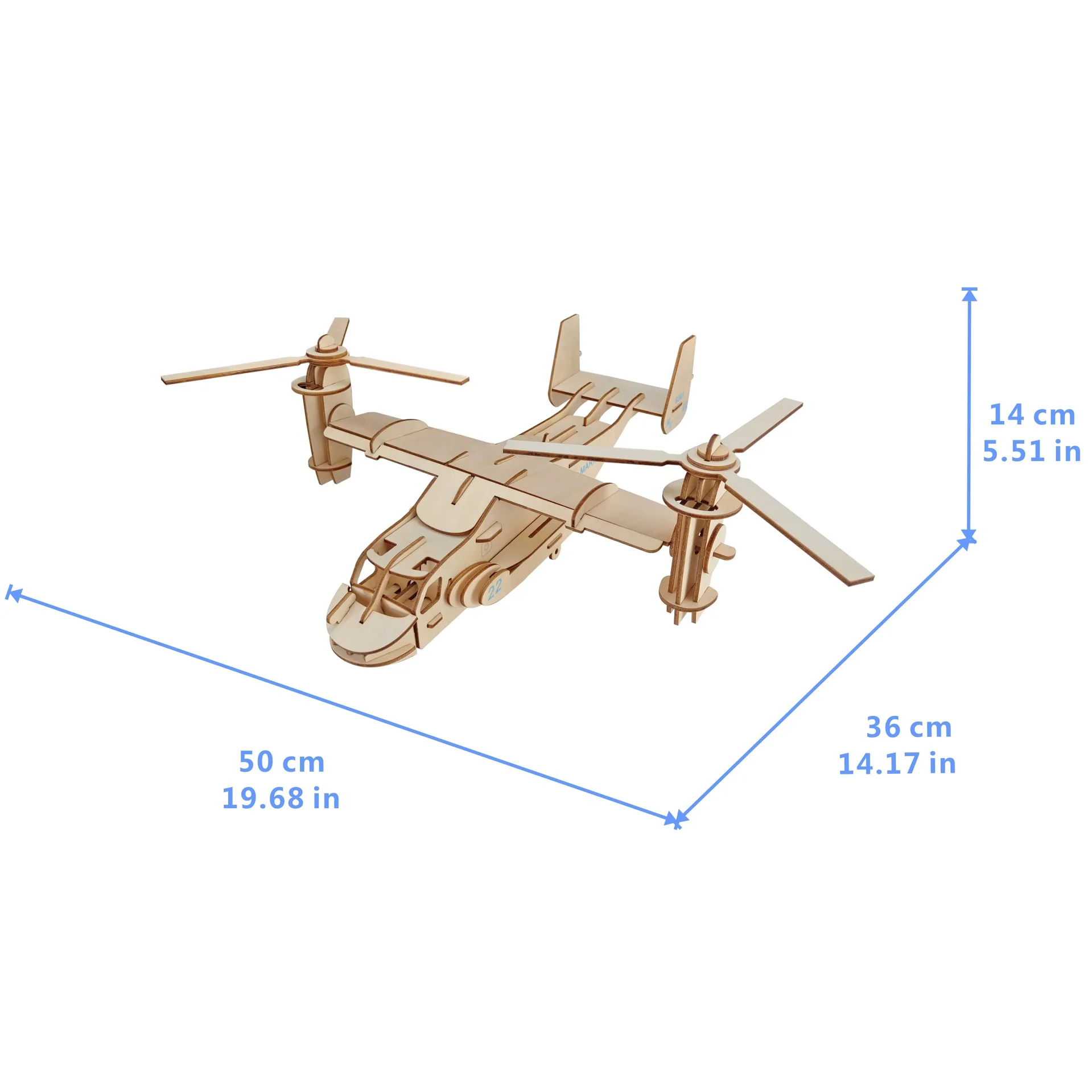 Osprey самолет DIY 3D деревянные головоломки деревянные ремесла набор для сборки резка деревянные игрушки для Рождественский подарок 3225