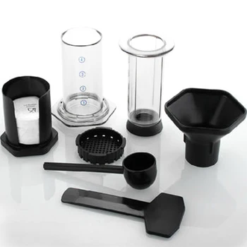 

Portable French press Coffee Maker Haole French Press Coffee Maker Coffee Pot Machine + metal Filter + 350 pc Filter Paper