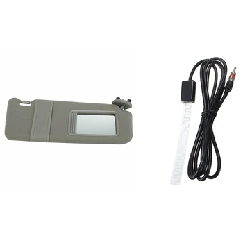 

2 Pcs Car Accessories: 1 Pcs Am-Fm Windshield Antenna & 1 Pcs Right Passenger Sun Visor Gray