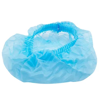 

100 hats disposable nonwoven blue medical cap white laboratory hat Beauty salon Food Baking Pleated hat Anti dust Mushroom caps