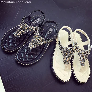 

Mountain Conqueror 2020 NEW Women Slippers Summer Clip Toe Flip Flops Woman Casual Shoes flat Female Beach Slippers