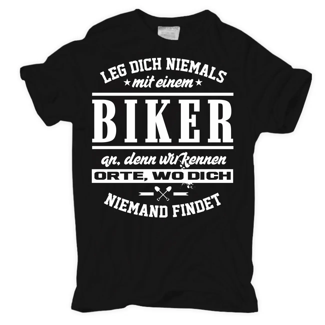 cheap T Shirt Leg dich nie mit BIKER an motorrad bike % rocker chopper route geschenk Summer Men #039;S fashion Tee,Comfortable t shirt