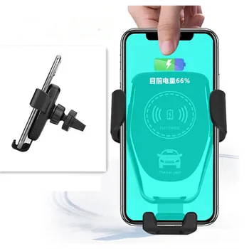 

Car wireless iphone charger Xs Max Xr X Samsung S10 S9 smart infrared fast wireless car charger phone holder