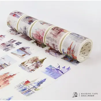 

4 Rolls/pack Tape Washi Tape Scrapbooking Decorative Adhesive Cartoon Kawaii DIY Masking Tape