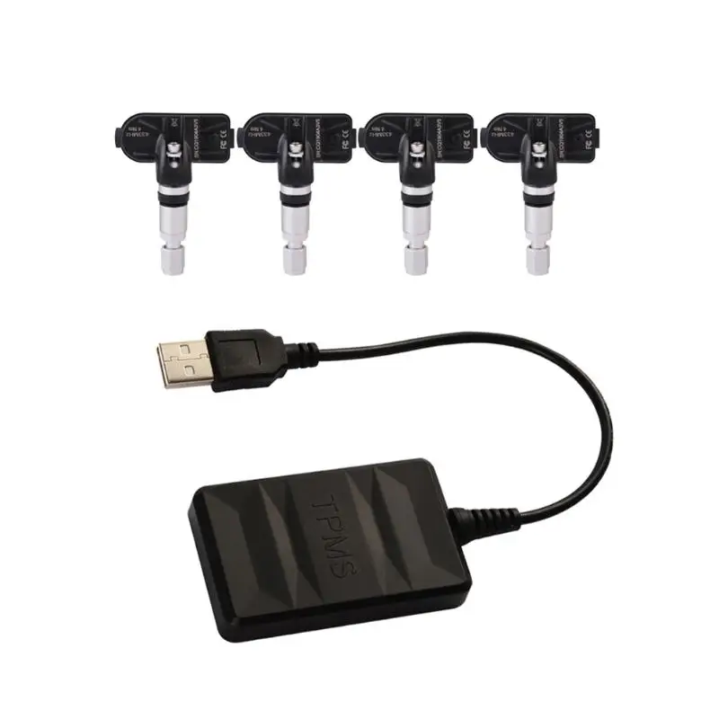 Водонепроницаемый USB TPMS для Android автомобильный DVD внутренний датчик давления в шинах монитор системы прочный автомобильный монитор давления в шинах Система s