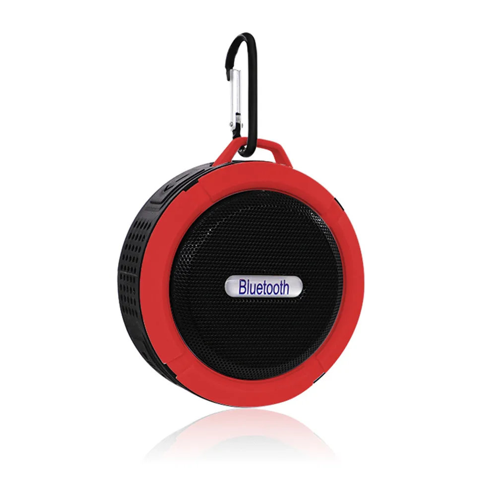 red color Портативный мини беспроводной Bluetooth динамик C6 открытый Bluetooth динамик водонепроницаемый автомобильный сабвуфер для телефона ПК ноутбука TF - Цвет: red color